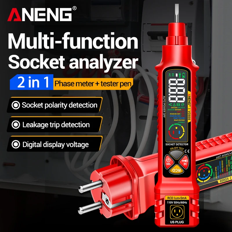 Circuit Breaker Finder - Тестер цепей ANENG VD808: Цифровой детектор