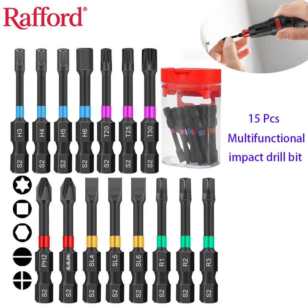 Drill Bit Set - Набор магнитных отверток Rafford, 15 шт.,
