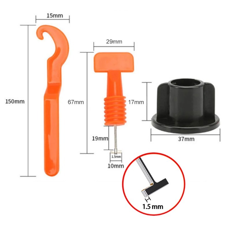 51 шт., система выравнивания н – обзор и цена Tile Leveling Clip