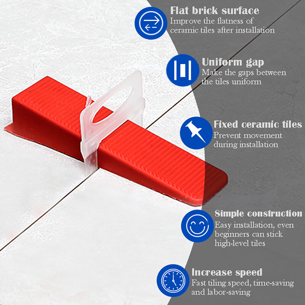 100 шт., система выравнивания  – обзор и цена Tile Leveling Clip